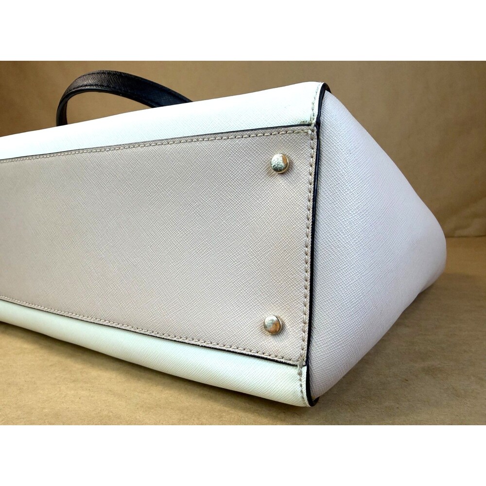 Kate Spade Cameron Large Colorblock Laptop Tote – Black/White/Beige - Picture 10 of 16